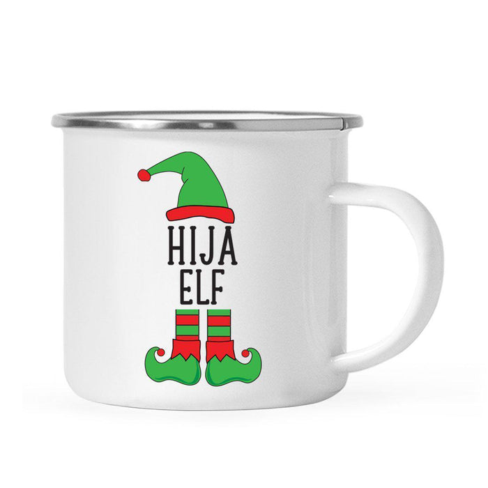 Elf Design Spanish Family Campfire Coffee Mug-Set of 1-Andaz Press-Hija-