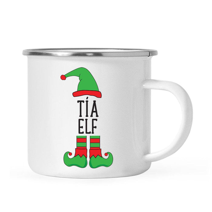Elf Design Spanish Family Campfire Coffee Mug-Set of 1-Andaz Press-Tía-
