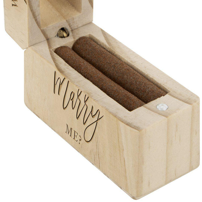 Engraved Slim Wood Wedding Ring Boxes-Set of 1-Koyal Wholesale-Forever Yours-