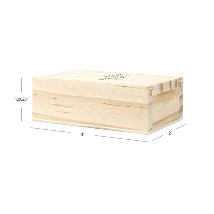 Engraved Wood Sliding Ring Boxes-Set of 1-Koyal Wholesale-Forever Yours-