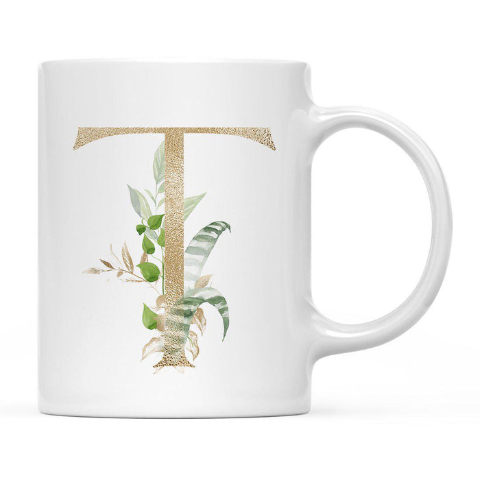 Exotic Tropical Monogram Ceramic Coffee Mug-Set of 1-Andaz Press-Letter A-