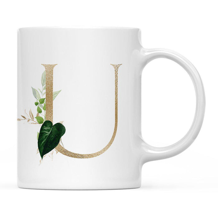Exotic Tropical Monogram Ceramic Coffee Mug-Set of 1-Andaz Press-Letter A-