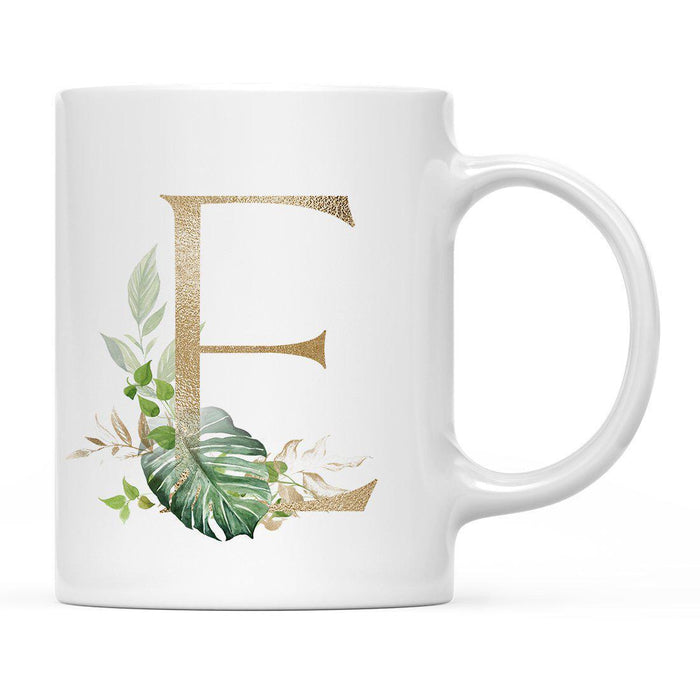 Exotic Tropical Monogram Ceramic Coffee Mug-Set of 1-Andaz Press-Letter A-