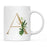 Exotic Tropical Monogram Ceramic Coffee Mug-Set of 1-Andaz Press-Letter A-