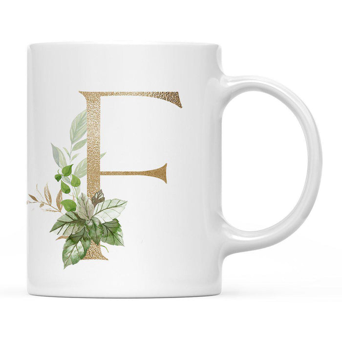 Exotic Tropical Monogram Ceramic Coffee Mug-Set of 1-Andaz Press-Letter F-