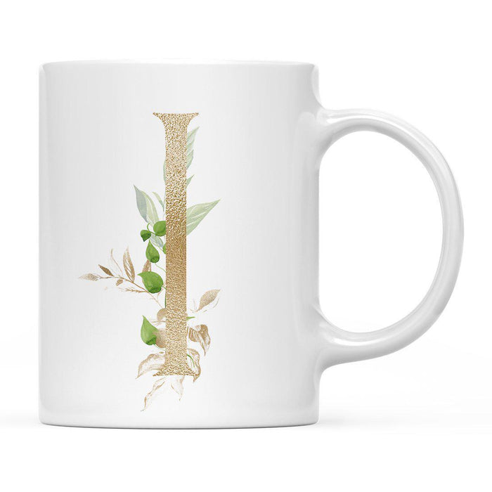 Exotic Tropical Monogram Ceramic Coffee Mug-Set of 1-Andaz Press-Letter I-