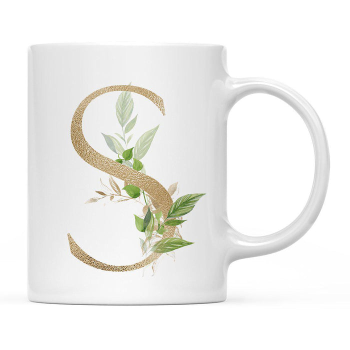 Exotic Tropical Monogram Ceramic Coffee Mug-Set of 1-Andaz Press-Letter S-