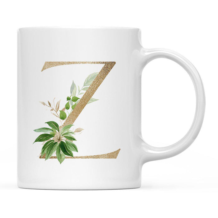 Exotic Tropical Monogram Ceramic Coffee Mug-Set of 1-Andaz Press-Letter Z-