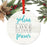 Family Metal Christmas Ornament Light Rustic Wood-Set of 1-Andaz Press-Godson-