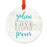 Family Metal Christmas Ornament Light Rustic Wood-Set of 1-Andaz Press-Godson-