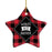 Family Star Shaped Porcelain Ornament Collection 1-Set of 1-Andaz Press-Brother-