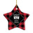 Family Star Shaped Porcelain Ornament Collection 1-Set of 1-Andaz Press-Little Sister-