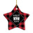 Family Star Shaped Porcelain Ornament Collection 2-Set of 1-Andaz Press-Middle Daughter-