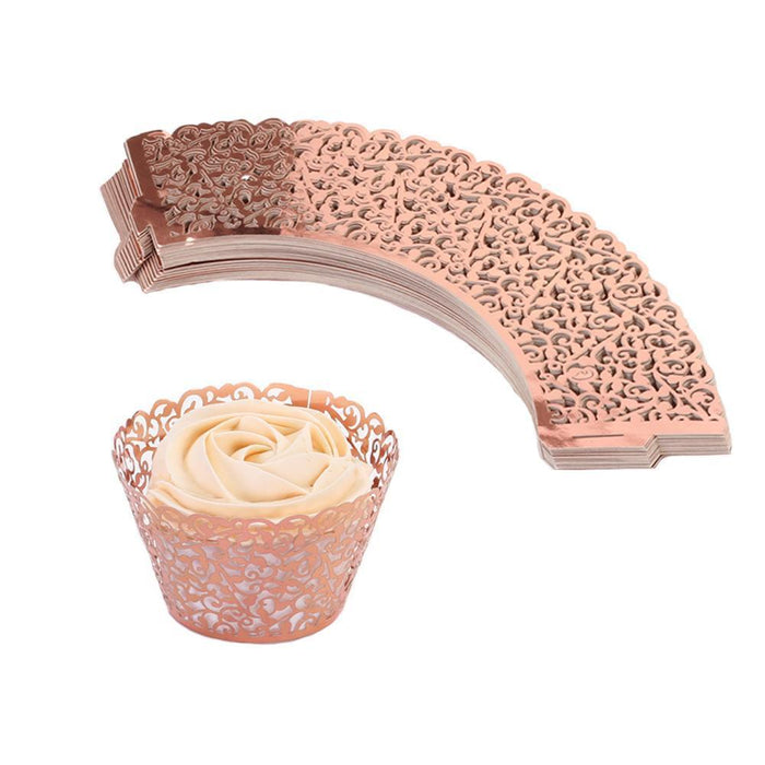Filigree Laser Cut Cupcake Wrappers-Set of 50-Andaz Press-