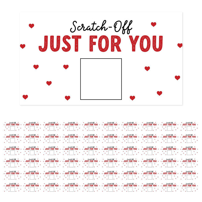 Fill In DIY Scratch-Off Vouchers Couples Date Cards, Valentine’s Day Love Coupons-Set of 60-Andaz Press-Polka Dots-