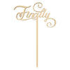 Finally Laser Cut Wood Cake Topper-Set of 1-Andaz Press-