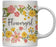 Floral Flowers Wedding Party Ceramic Coffee Mug-Set of 1-Andaz Press-Bride-