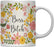 Floral Flowers with Coffee Mug Gift, Boss Bitch-Set of 1-Andaz Press-