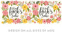Floral Flowers with Coffee Mug Gift, Oh for Fuck's Sake-Set of 1-Andaz Press-