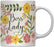 Floral Flowers with Funny Rude Quote Ceramic Coffee Mug-Set of 1-Andaz Press-Do Epic Shit-