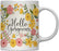 Floral Flowers with Funny Rude Quote Ceramic Coffee Mug-Set of 1-Andaz Press-Do Epic Shit-