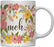 Floral Flowers with Funny Rude Quote Ceramic Coffee Mug-Set of 1-Andaz Press-Do Epic Shit-