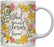 Floral Flowers with Funny Rude Quote Ceramic Coffee Mug-Set of 1-Andaz Press-Do Epic Shit-