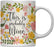 Floral Flowers with Funny Rude Quote Ceramic Coffee Mug-Set of 1-Andaz Press-Do Epic Shit-
