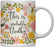 Floral Flowers with Funny Rude Quote Ceramic Coffee Mug-Set of 1-Andaz Press-Do Epic Shit-