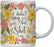 Floral Flowers with Funny Rude Quote Ceramic Coffee Mug-Set of 1-Andaz Press-Do Epic Shit-
