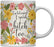 Floral Flowers with Funny Rude Quote Ceramic Coffee Mug-Set of 1-Andaz Press-Do Epic Shit-