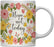Floral Flowers with Funny Rude Quote Ceramic Coffee Mug-Set of 1-Andaz Press-Do Epic Shit-