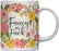 Floral Flowers with Funny Rude Quote Ceramic Coffee Mug-Set of 1-Andaz Press-Do Epic Shit-