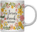 Floral Flowers with Funny Rude Quote Ceramic Coffee Mug-Set of 1-Andaz Press-Do Epic Shit-