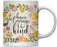Floral Flowers with Funny Rude Quote Ceramic Coffee Mug-Set of 1-Andaz Press-Do Epic Shit-