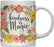 Floral Flowers with Funny Rude Quote Ceramic Coffee Mug-Set of 1-Andaz Press-Do Epic Shit-