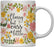 Floral Flowers with Funny Rude Quote Ceramic Coffee Mug-Set of 1-Andaz Press-Do Epic Shit-