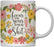 Floral Flowers with Funny Rude Quote Ceramic Coffee Mug-Set of 1-Andaz Press-Do Epic Shit-