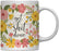 Floral Flowers with Funny Rude Quote Ceramic Coffee Mug-Set of 1-Andaz Press-Do Epic Shit-