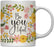 Floral Flowers with Inspirational Quote Ceramic Coffee Mug-Set of 1-Andaz Press-Do All The Good That You Can-