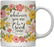 Floral Flowers with Inspirational Quote Ceramic Coffee Mug-Set of 1-Andaz Press-Do All The Good That You Can-