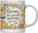 Floral Flowers with Inspirational Quote Ceramic Coffee Mug-Set of 1-Andaz Press-Do All The Good That You Can-