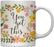 Floral Flowers with Inspirational Quote Ceramic Coffee Mug-Set of 1-Andaz Press-Do All The Good That You Can-