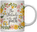 Floral Flowers with Inspirational Quote Ceramic Coffee Mug-Set of 1-Andaz Press-Do All The Good That You Can-