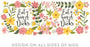 Floral Flowers with Quote Coffee Mug Gift, Eat a Bag of Dicks-Set of 1-Andaz Press-