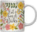 Floral Flowers with Quote Coffee Mug Gift, Eat a Bag of Dicks-Set of 1-Andaz Press-