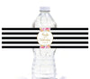 Floral Gold Glitter Wedding Water Bottle Label Stickers-Set of 20-Andaz Press-