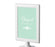 Floral Mint Green Wedding Framed Party Signs-Set of 1-Andaz Press-Mr. & Mrs.-
