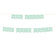 Floral Mint Green Wedding Hanging Pennant Party Banner with String-Set of 1-Andaz Press-Bride To Be-