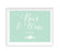 Floral Mint Green Wedding Party Signs-Set of 1-Andaz Press-Mr. & Mrs.-